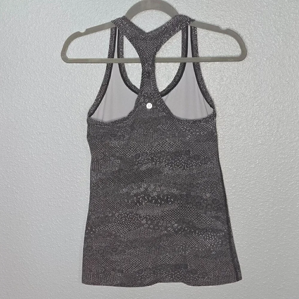 Lululemon Cool Racerback II *Nulu - 8 Meisai White Black